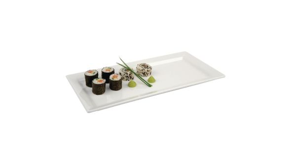 APS Pure Melamine Rectangular Tray 14in 83403