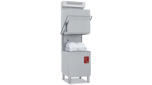 Diamond DCS9/6-AC-RC 500mm Basket Passthrough Hood Dishwasher with Integral Softener & Condenser, 20 Baskets per Hour