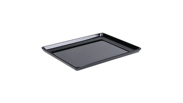 APS Float Melamine Rectangular Tray Black 1/1 GN 83924
