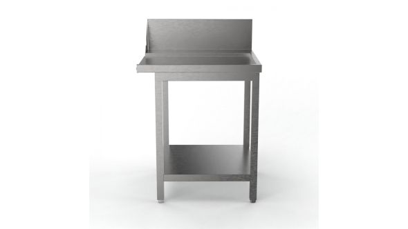 Sammic Side table with splash back MP-700D right (700 x 750 x 850 mm)