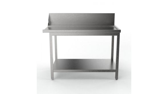 Sammic Side table with splash back MP-1200D right (1200 x 750 x 850 mm)