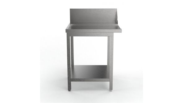 Sammic Side table with splash back MP-700I left (700 x 750 x 850 mm)