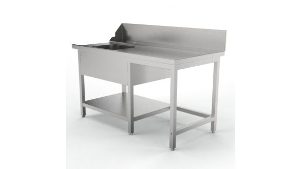 Sammic Pre-wash table right without sorting MPD-1500 L (1500 x 750 x 850 mm)