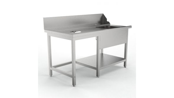 Sammic Pre-wash table left MPI-1500 for AX/UX/SRC (1500 x 750 x 850 mm)