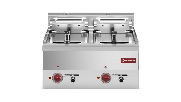 Diamond E60/F20-6T-N Double Basket Countertop Electric Fryer, 15kW