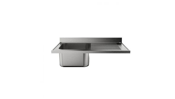 Sammic Sink unit (worktop only) 1200 x 700 mm FRLV-712/11R (drying rack on right side)
