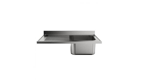 Sammic Sink unit (worktop only) 1200 x 700 mm FRLV-712/11L (drying rack on left side)