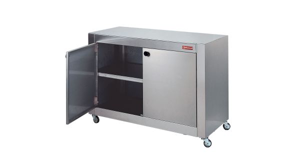 Diamond RAP-CM Cupboard In Stainless Steel, With Wheels
