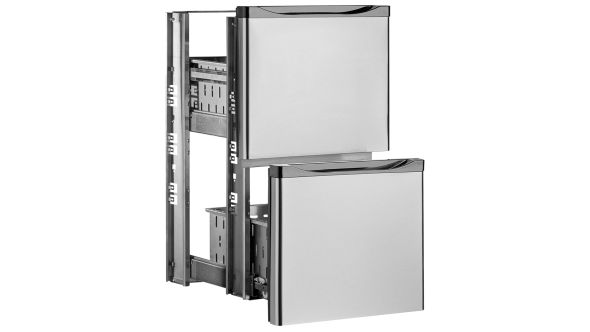Diamond T1/2-X Drawers kit, stainless steel, (1/2 + 1/2) x TAV