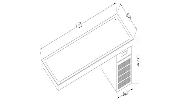 Diamond DI/RPX18-P Refrigerated Top Element 5X Gn 1/1