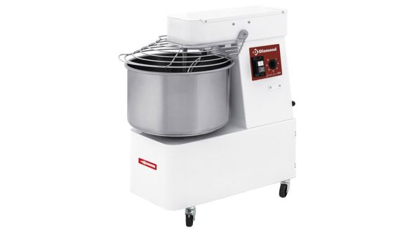 Diamond FD22/M1-S Spiral Kneader on Wheels, 22 Litres