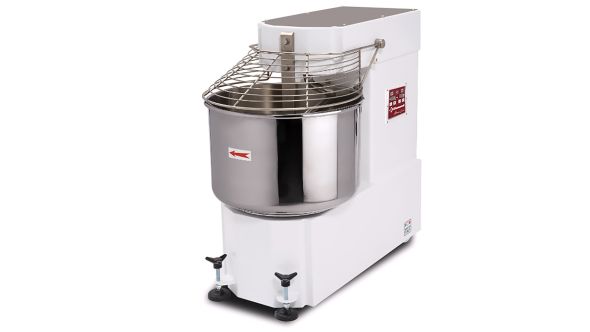 Diamond DH80B/T2V Automatic 2 Speed Spiral Mixer on 2 Wheels, 60kg of Dough