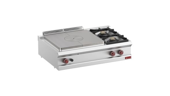 Diamond G7/T2B11T-N 2 Stove & 1 Whole Hob Countertop Gas Range Cooker