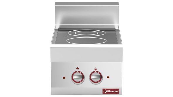 Diamond E65/2VC4T-N Vitroceramic Electric 2 Induction Hob Cooker, 4.6kW