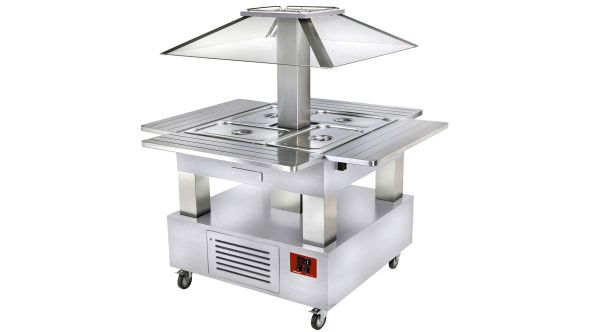 Diamond CSB/4D-A1-R2 Refrigerated Island Buffet Salad Bar