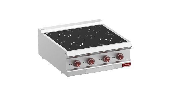 Diamond E7/4ID7T-N Vitroceramic Electric 4 Induction Hob Cooker, 14kW