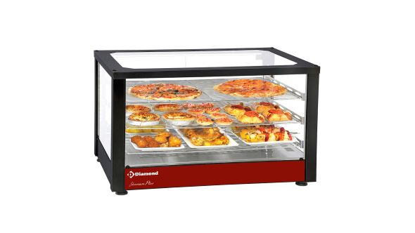 Diamond HSD3-B2 Black Ventilated Heated Display, 3 Levels