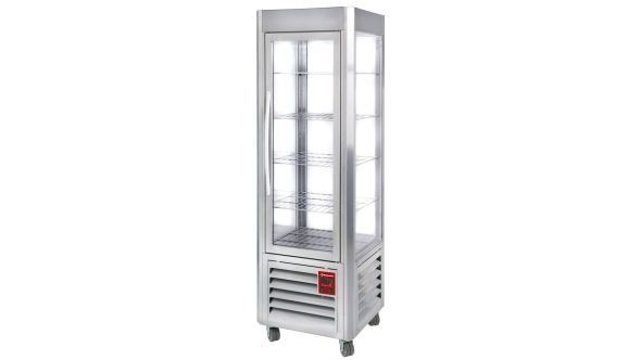 Diamond SNE/GN-A5-R2 Stainless Steel Panoramic Ventilated Display Refrigerator, 360 Litres