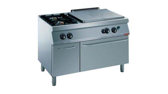 Diamond G17/T2BFA12-N 2 Stove & 1 Whole Hob Freestanding Gas Range Cooker on Gas Oven & Neutral Cupboard