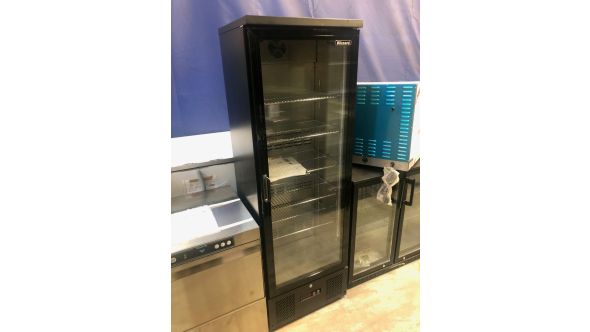 Blizzard 75814358674202411 GRADED-02127 BAR10 Upright Single Hinged Glass Door Bottle Cooler
