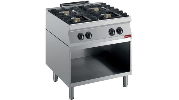 Diamond G17/4BA8-R 4 Stove Freestanding Gas Range Cooker on Neutral Open Cupboard