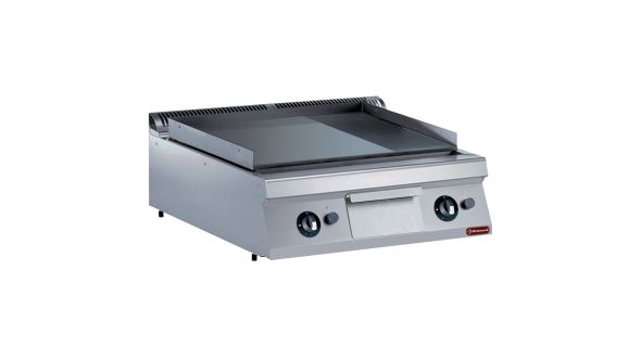 Diamond G22/PM8T-NE 2/3 Smooth 1/3 Ribbed Gas Griddle Cooking Plate