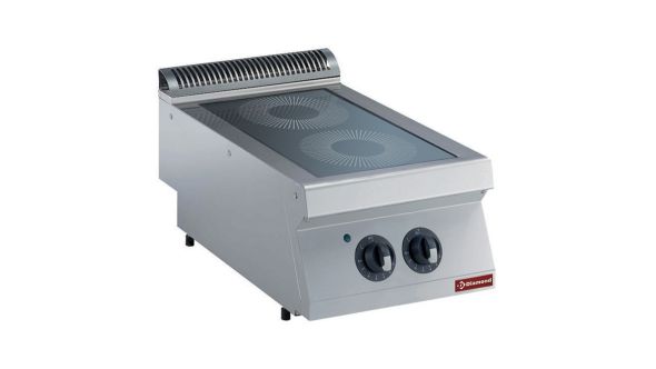Diamond E17/2VC4T-N Vitroceramic Electric 2 Induction Hob Cooker, 4.4kW