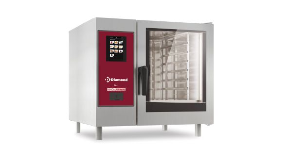 Diamond SBET/XC-06 Touch Screen Electric Steam Convection Boiler Oven, 6 x 1/1 GN