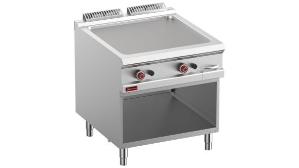 Diamond G9/PLA8-N Freestanding Smooth Fry Top Gas Griddle on Netrual Open cupboard