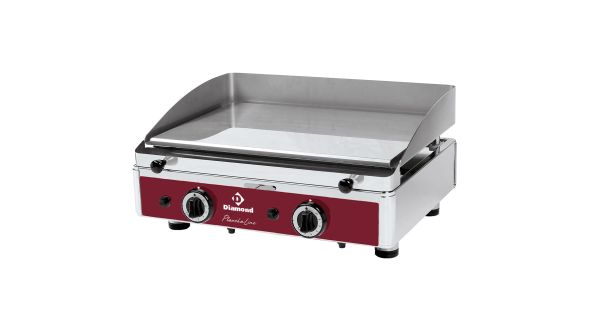 Diamond PLANCHA/2CR-N Smooth Top Gas Chrome Coated Cooking Surface Hot Plate