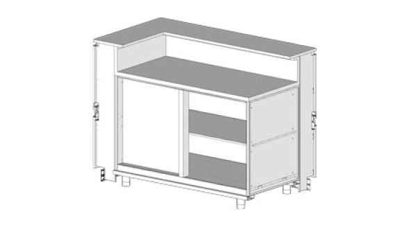 Diamond LB90SX Angular Counter Left Neutral, With Service Tablet