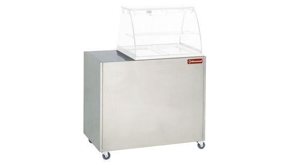 Diamond MEX-RG2 Stainless Steel Cupboard, Support For Display Vbe-211, On Castors.