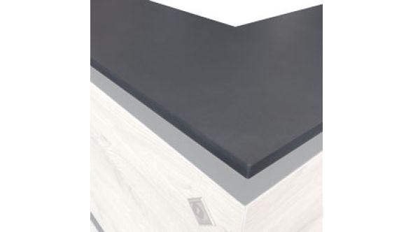 Diamond DDB Option : Service Self Neutral Cash Counter (20 Mm), In Dekton Domos - In (Ml)
