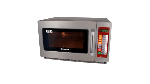 Diamond DW3421-DE Stainless Steel Microwave, 2100W