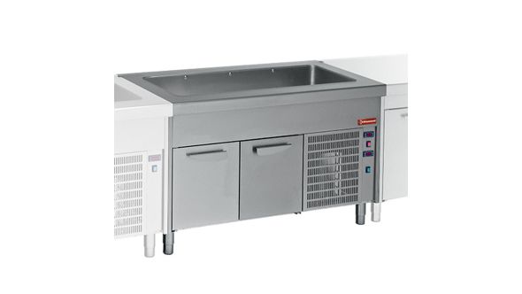 Diamond S80/RCR23-R2 Cooled Tank On Refrigerated Cupboard 6X Gn 1/1