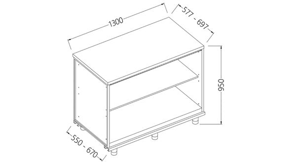 Diamond NN13X Neutral Rear Cabinet