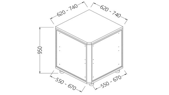 Diamond CN90X/5 Neutral Back Angle - Closed 90 °