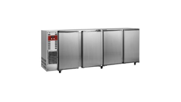 Diamond TAVX/4-R2 Hinged Solid Quad Door Stainless Steel Bottle Cooler, 783 Litres