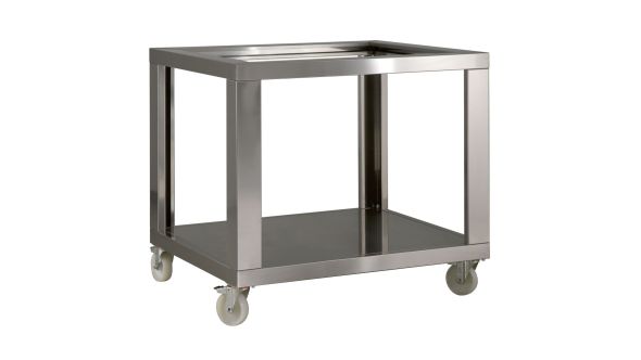 Diamond SLD12/35-N Stainless Steel Support Ld12/35-N, Nylon Wheels, 2 With Brakes