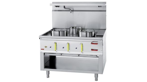 Diamond CHINA/3L 3 Burner Wok Stove with Water Curtain