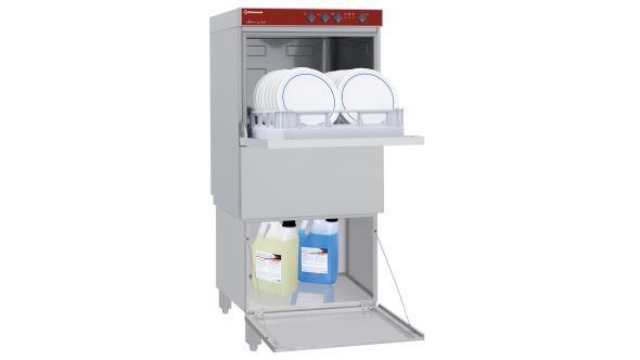 Diamond 051D/6M_BD/F-PF 500mm Basket Frontloading Dishwasher on Closed Understorage, 18 Plates