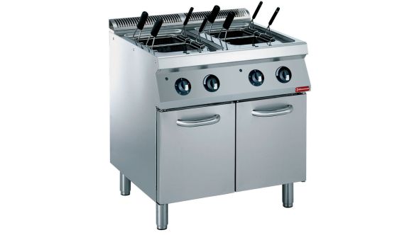 Diamond E17/CPA8-N 8 Basket Freestanding Electric Pasta Cooker on Neutral Closed Cupboard, 12kW