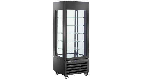 Diamond MAX-507-PB Black 5 Levels Glass Pastry Showcase, 440 Litres