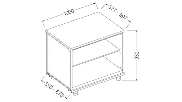 Diamond NN10X Neutral Rear Cabinet