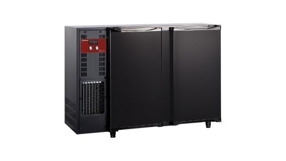 Diamond TAVT/2-R2 Hinged Solid Double Door Black Bottle Cooler, 375 Litres