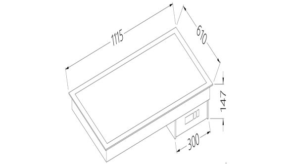 Diamond DI/VCX12-PWT Vitroceramics Element White 3X Gn 1/1