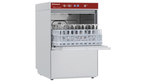 Diamond D281/6B 400mm Basket Glasswasher with Break Tank & Anti-pollution Device, 16 Pint Capacity