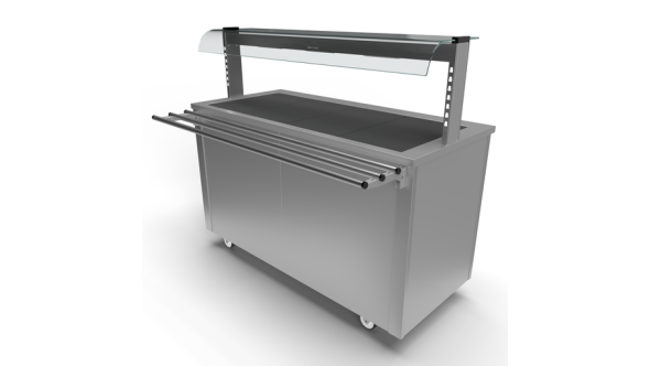 Moffat Versicarte Pro VC4HTQGTR Size 4 Hot Cupboard with Neo Ceran Hot Top package, Complete with Gantry & Tray Rail