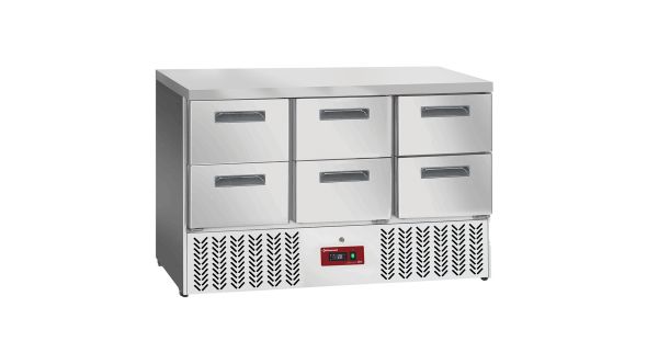 Diamond SA36-C6 6 x 1/2 Drawers Refrigerated GN 1/1 Counter