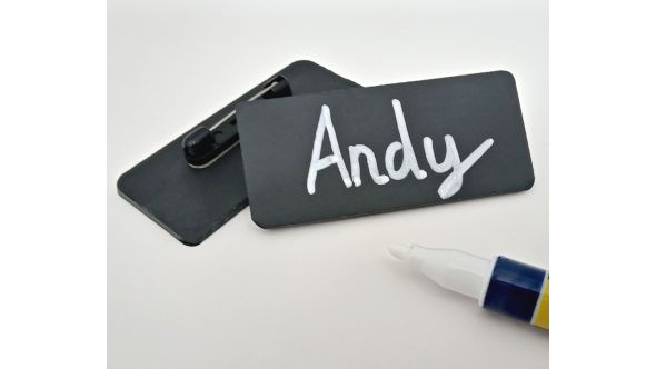 HPL Chalkboard Name Badges - AB111 - Multipack